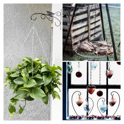 Produktbild von 6 Stück Blumenampel Ketten, 50 cm Metallkette zum Aufhängen, Hängekette für Pflanzen