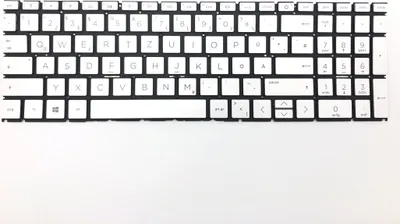 Produktbild von DEUTSCHE - Tastatur Keyboard Silber Beleuchtung kompatibel für HP Pavilion 15-eg3775ng (8C4A0EA)