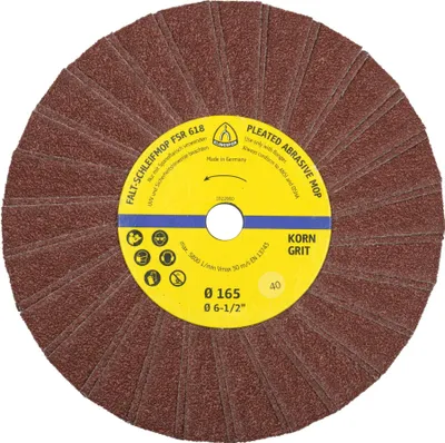 Produktbild von FSR 618 Schleifmopräder, 165 x 14 mm Korn 80 Einreihig, 5831