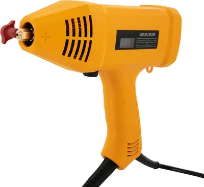 Produktbild von Tragbares Schweißset - Elektrische Schweißpistole - 0,6–3,2 mm Elektroden - 2–14 mm Materialstärke - 220 V - 2 m Netzkabel, 1,2 m Massekabel - Orange