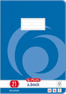 Produktbild von 5 Herlitz Schulhefte / DIN A4 / 16 Blatt / Lineatur 21