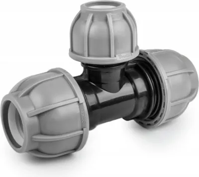 Immagine prodotto di Raccordo a T per tubo PE 50 / 32 / 50 mm connettore PN10 BRADAS 6950
