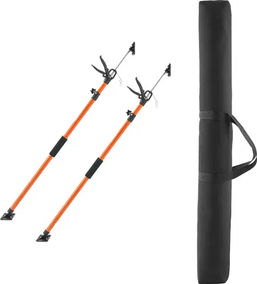 Obrázek produktu pro SucceBuy jednoruční podpěra, sada 2 kusů, stropní podpěra 116-290 cm, teleskopická podpěra z oceli, montážní podpěra s nosností 70 kg pro montáž skříní, zvedání sádrokartonu a upevňování břemen