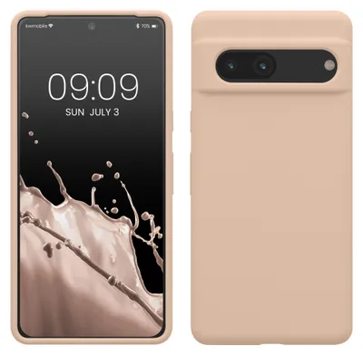 Produktbild von kwmobile Handyhülle für Google Pixel 7 Hülle, für Pixel 7 Case - Hülle Silikon - kabelloses Laden - Pastell Pfirsich