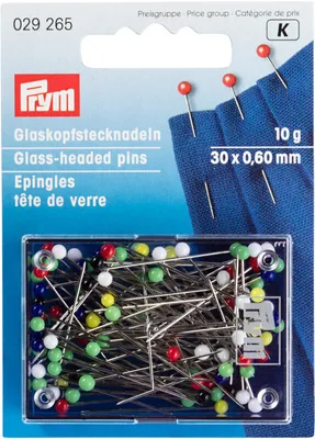 Produktbild von Prym Glaskopfnadeln, Steppnadel, Glas, Stahl, 1 Stück(e), Gelb, Sharp, 43 mm
