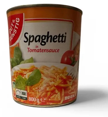 Produktbild von Gut & Günstig Spaghetti in Tomatensauce 800 g