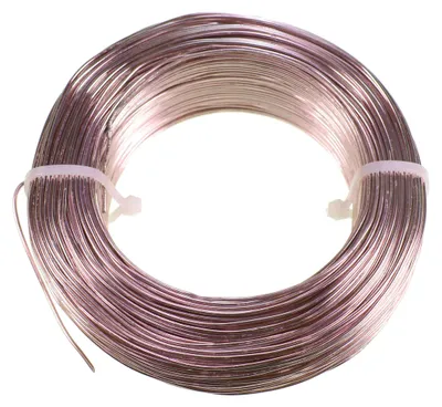 Produktbild von 120m Aluminiumdraht Ø 1mm Aludraht Basteldraht Dekodraht Schmuckdraht rosa