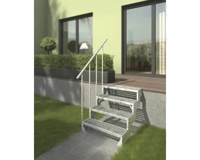 Produktbild von Einzelstufe für Ausentreppe Pertura Tallis Gitterrost 80x23x3 cm