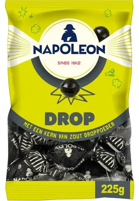 Produktbild von Napoleon Drop Lakritz 225g – Süße und würzige Lakritzbonbons zum Naschen