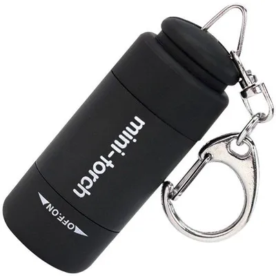 Zdjęcie produktu dla Latarka LED z ładowaniem przez USB – wodoodporna – na kemping – przenośna – czarna