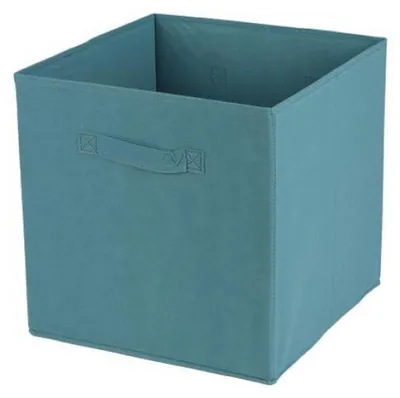 Produktbild von Aufbewahrungsbox Textil, petrolfarben 31x31x31cm