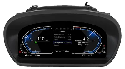Productafbeelding van Digitaal dashboard, 11-inch display, compatibel met luxe compactauto's, zwart