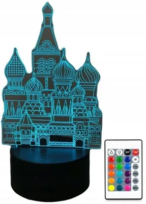 Produktbild von moXomi 3D LED Lampa Pałac Księżniczki 16 Farben USB