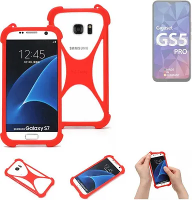 Produktbild von K-S-Trade Handy-Hülle kompatibel mit Gigaset GS5 Pro SE Schutz-Hülle Bumper Silikon Schutz Hülle Cover Case Silikoncase Silikonbumper TPU Softcase