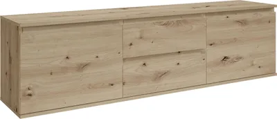 Produktbild von Lowboard >Brest< 2 Türen, 2 Schübe, in Artisan Nachbildung - 180x50x38cm (BxHxT)