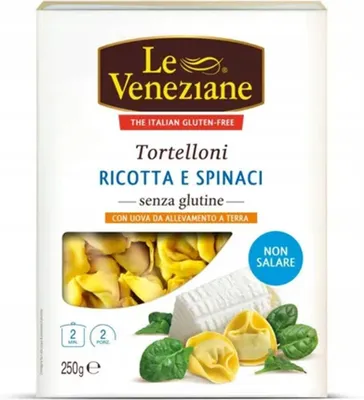 Produktbild von Glutenfreie Tortellini mit Ricotta und Spinat, 250 g – Le Veneziane