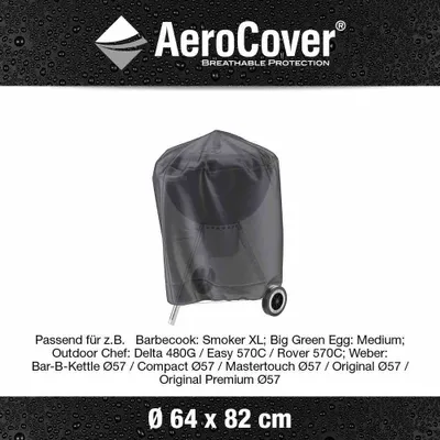 Produktbild von AeroCover Schutzhülle M für Grills Ø57cm Grillhülle Grillabdeckung H82xB64cm