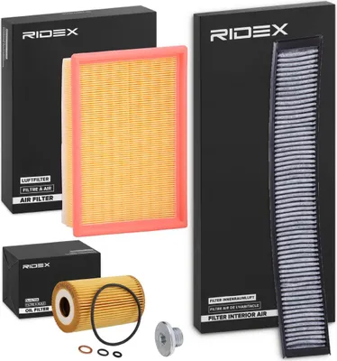 Produktbild von RIDEX Filterset Inspektionspaket Filtersatz für BMW 3 Limousine (E46) 3 Touring (E46) 3 Coupe (E46)