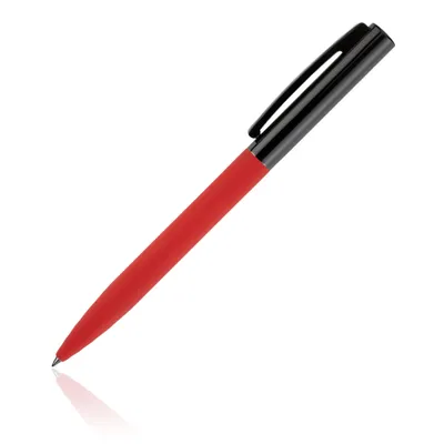 Image de Stylo à bille Pierre Cardin VIVID, rouge en métal avec mécanisme rotatif