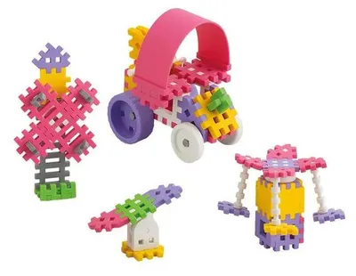 Produktbild von Marioinex Mini Waffel – 70 Stück Constructor Pink