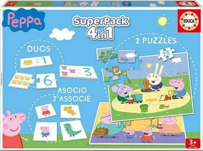 Zdjęcie produktu dla Educa Superpack Peppa Pig, 25 szt., Kreskwki, 3 lat(a)