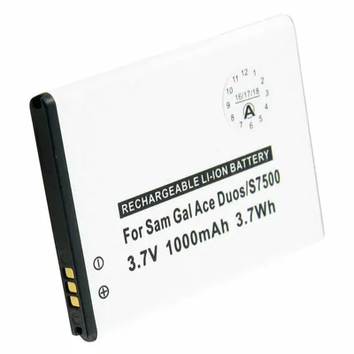 Image de Batterie adaptée à la batterie Samsung Galaxy Ace Plus, Samsung Galaxy Mini 2, Samsung GT-S6500, Samsung GT-S7500, 1200mAh