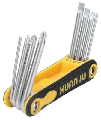 Produktbild von Klappschraubendreher 8-in-1-Kreuzschlitz, tragbares Handwerkzeugset für die Wartung