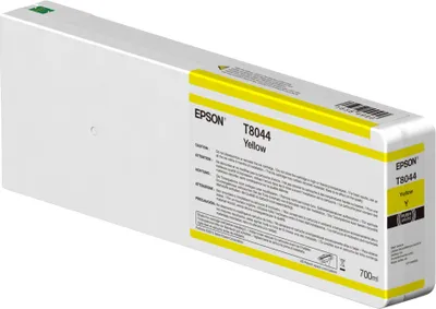 Obrázok produktu pre Epson Singlepack Yellow T804400 UltraChrome HDX/HD 700ml, Žltá, Atrament na pigmentovej báze, 700 ml, 1 kusov