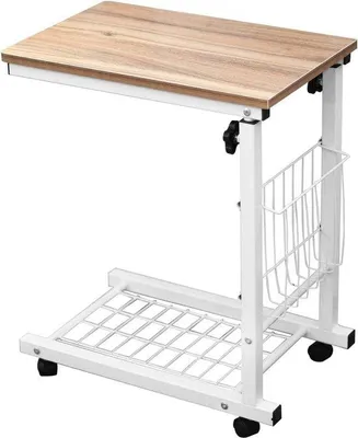 Produktbild von Famanu Laptop-Tisch höhenverstellbar mit Rollen - 48 cm x 30 cm