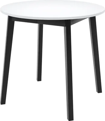 Produktbild von Masseno ESSTISCH LUCA S 90 cm - 130 cm / 90 cm x 77 cm Ausziehbar Rundtisch, Esszimmertisch, Küchentisch, Modern Design
