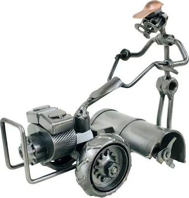 Produktbild von Metallfigur Einachstraktor – Schraubenmännchen Geschenk