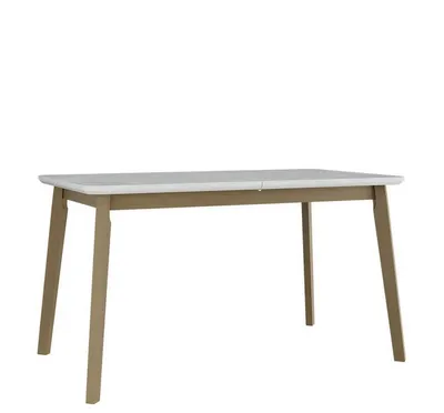 Obrázek produktu pro Rozkládací stůl do jídelny 140x80 cm ANGLETON 7 - bílý / dub sonoma