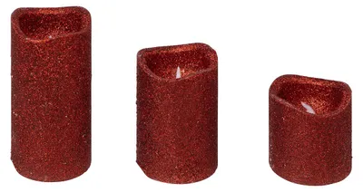 Obrázek produktu pro Sada svíček LED o různé velikosti, 3 ks