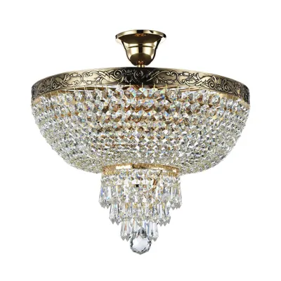 Produktbild von Maytoni Palace Kronleuchter, Hängeleuchte 5x E27 Aktik-Gold / Vintage