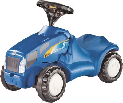Image de Rolly Toys Babyrutscher New Holland T6010, Lenkrad mit Hupe, Flüsterlaufreifen