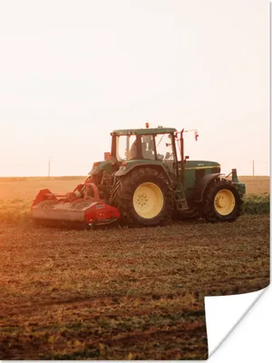 Produktbild von MuchoWow® Poster Traktor - Feld - Bauernhof - Landwirt - Horizont 120x160 cm - Wandbilder