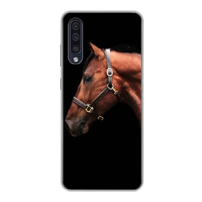 Produktbild von MuchoWow® Handyhülle Schutzhülle Hülle für Samsung Galaxy A30s Pferd - Leicht - Halfter Silikon Softcase Handy Hülle - Karteninhaber
