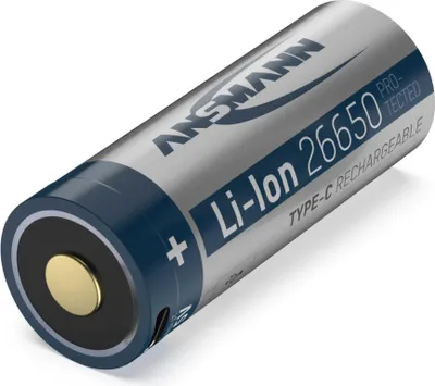 Image de Ansmann Li-Ion 26650 5100mAh 3,6V Micro-USB femelle 1307-0012