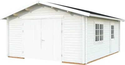 Produktbild von Einzelgarage Palmako Roger mit Holztor 514 x 598 cm weiß