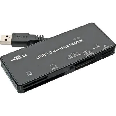 Immagine prodotto di Lettore di schede InLine USB 2.0 All in 1 versione tascabile nero
