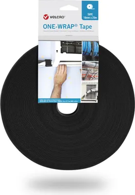 Image de VELCRO® One Wrap® Ruban de 20 mm de large, noir, 25 m
