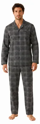 Imagen del producto de Pijama de invierno para hombre BOSS, con mangas largas y botones, modelo 50550951