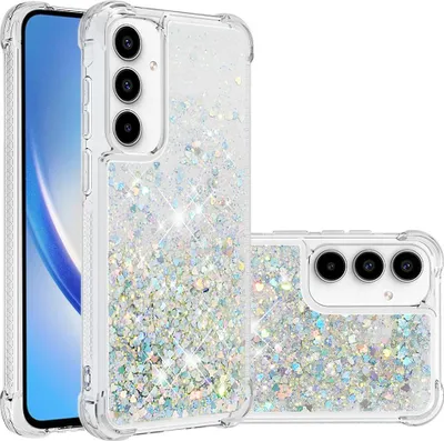 Produktbild von Samsung Galaxy A57 Hülle - Coverup Liquid Glitzer Back Cover - Silber