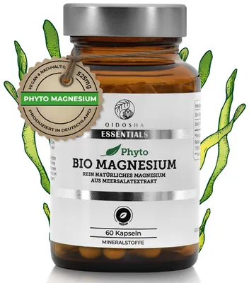 QIDOSHA Bio Magnesium Kapseln hochdosiert, 525mg p… – Bild 1