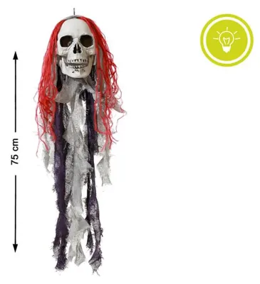 Zdjęcie produktu dla Dekoracja na Halloween czaszka 75 cm