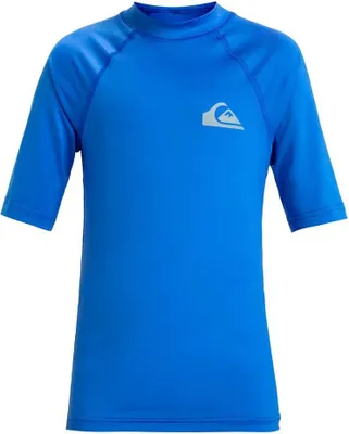 Obrázek produktu pro Quiksilver Everyday UPF 50, rashguard s krátkým rukávem, modrý, velikost 10 let, dětský, modrý, velikost 10 let
