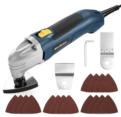 Productafbeelding van Oscillerend gereedschap 200W, 22000 RPM, 3° oscillatiehoek, met accessoires