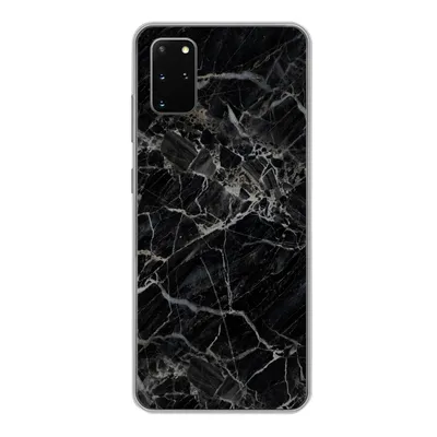 Produktbild von MuchoWow® Handyhülle Schutzhülle Hülle für Samsung Galaxy S20 Plus Marmor - Schwarz - Weiß Silikon Softcase Handy Hülle - Hartschale