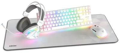 Produktbild von Krom NXKROMKLASS, Kabelgebunden, USB, Mechanischer Switch, QWERTY, LED, Weiß