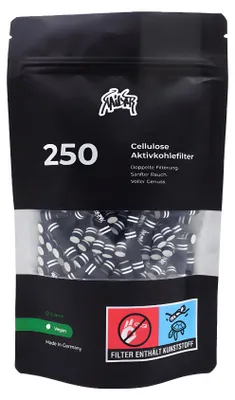 Produktbild von Kailar Aktivkohlefilter schwarz, 250 Stk.
